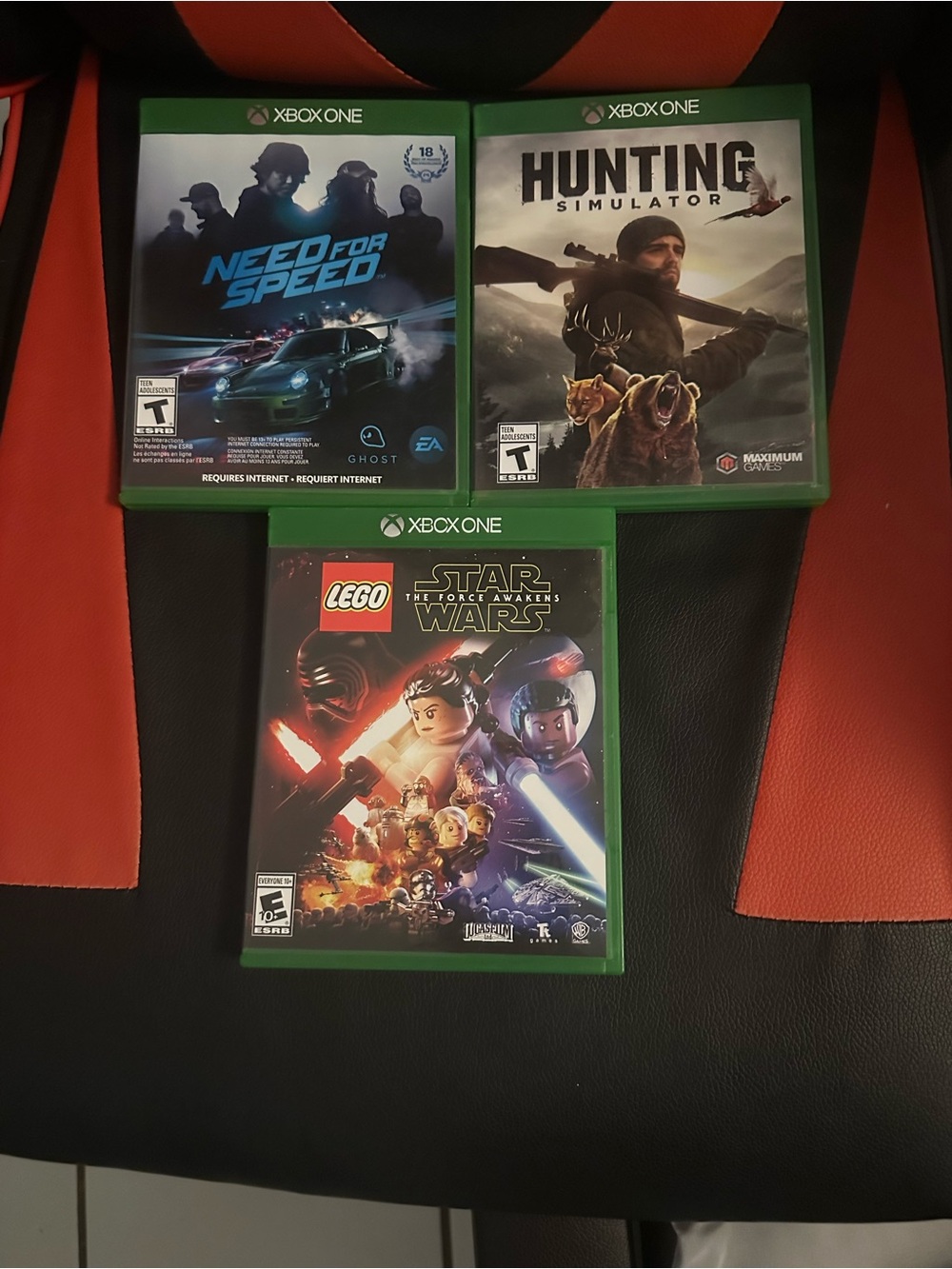 Game Bundle - Need for Speed, Hunting Simulator, LEGO Star Wars.